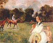 Edmund Charles Tarbell Schooling the Horses, Sweden oil painting artist